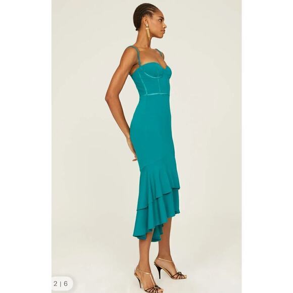 46. Katie May Loren Dress Womens XS Mermaid Romantic Wedding Glam Coquette Gala - Picture 3 of 10